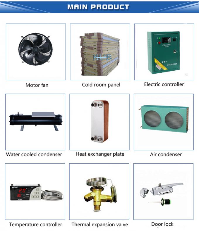Unità di condensazione per lo stoccaggio in camera fredda CAJ2446ZBR R404A compressore 1HP piccola unità di condensazione Tecumseh 6