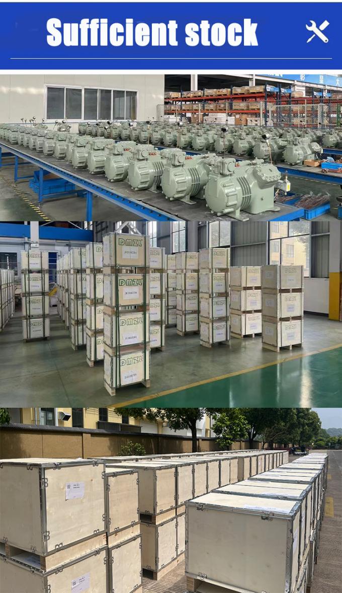 Da 2HP a 50HP Made in China Supporta compressore frigorifero personalizzato economico per celle frigorifere Compressore a pistoni semiermetico,compressore per celle frigorifere,sistema di celle frigorifere,cella frigorifera industriale 10
