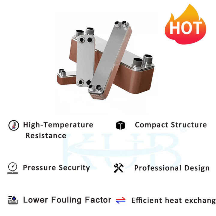 B3-50-48D Prezzo economico 10HP Scambiatore di calore evaporatore rame / acciaio inossidabile 304/316 Produttore di scambiatori di calore a piastra brasata