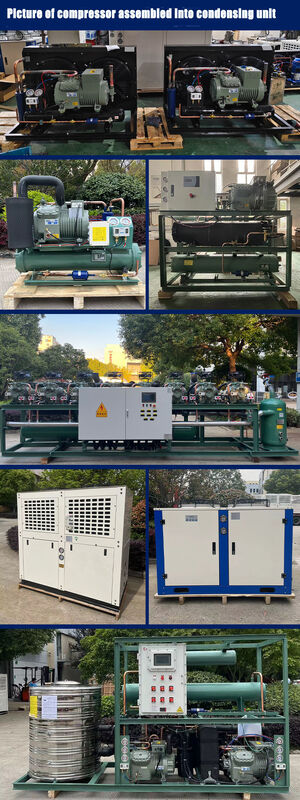 2HP a 50HP R404A refrigerante compressione per frigorifero personalizzabile compressione a pistoni semihermetica