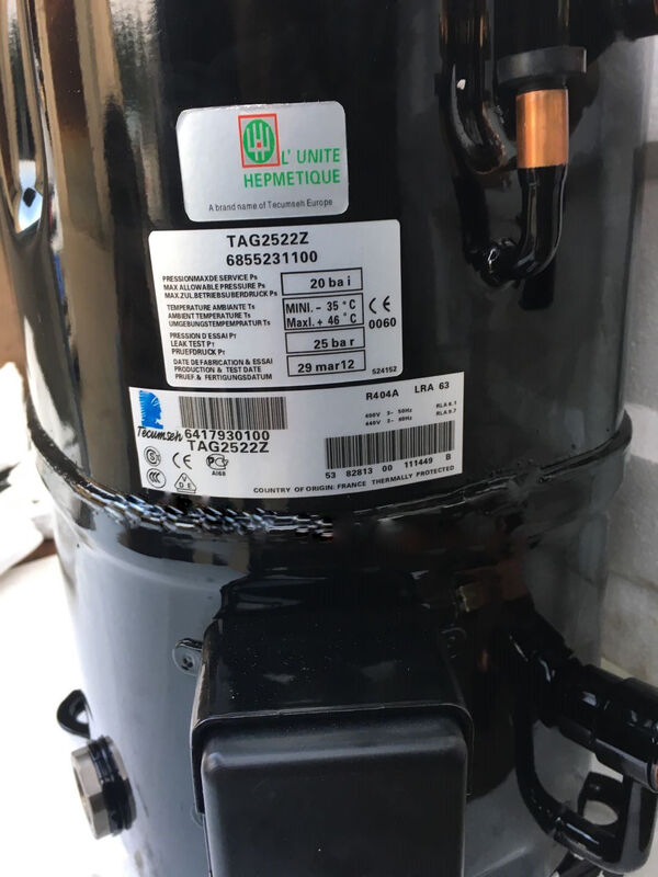 TAG2516Z 4HP R404A Refrigeration Compressor 400V/3PH/50HZ for Cold Storage Applications