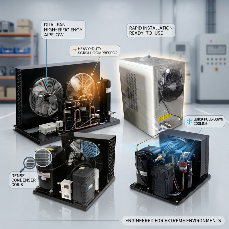 piccolo congelatore alternativo ermetico della cella frigorifera dell'America Latina dell'America del Nord dell'unità 3HP di condensazione di 220V 60Hz R404A