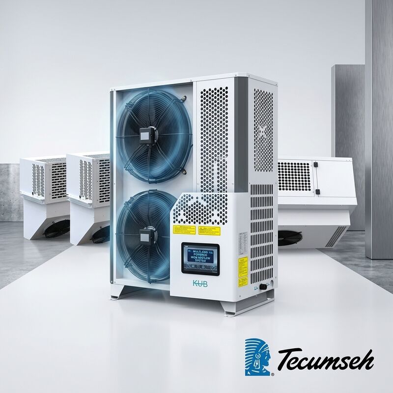 Refrigerazione ermetica del deposito dell'armadietto di esposizione del supermercato del rotolo R134a dell'unità di condensazione 1.5HP ultra silenziosa 48dB piccola