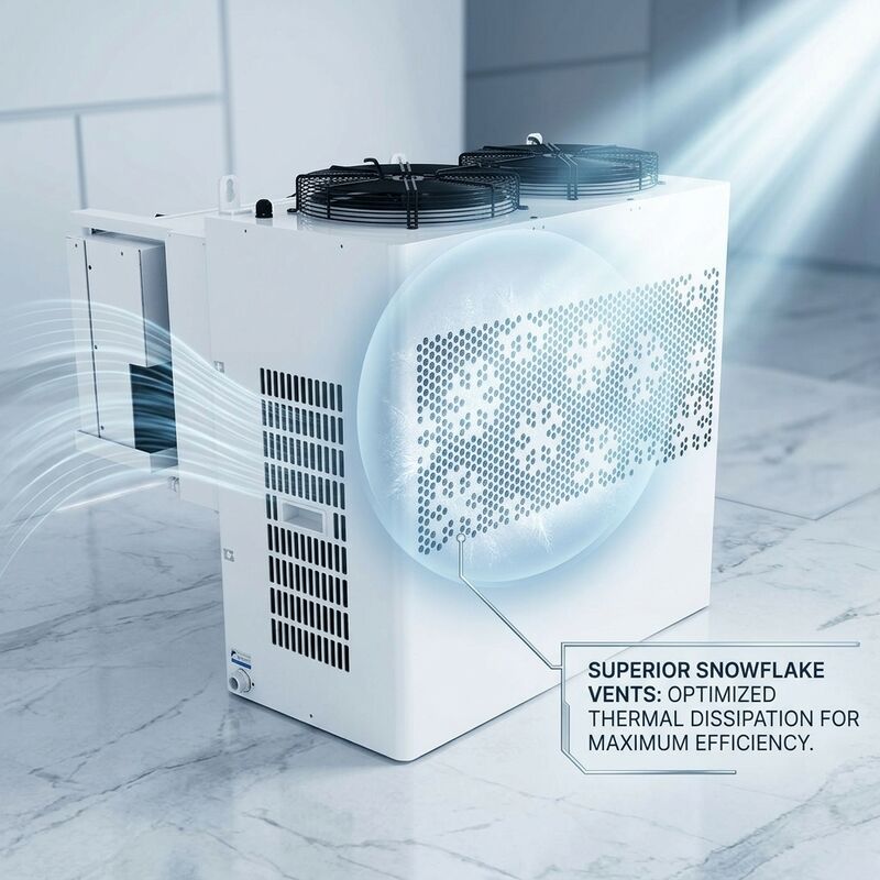 Piccola unità di condensazione dedicata per cella frigorifera walk-in 5HP Controller digitale ermetico Scroll R404A Conservazione fresca da 0°C a 10°C