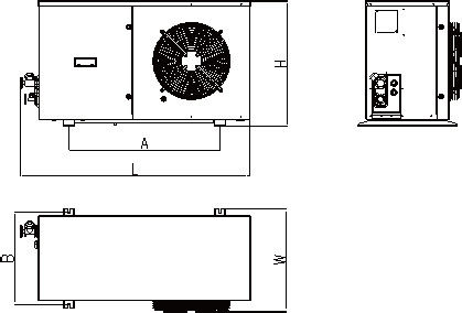 Unità di condensazione 1700m3/H a forma di scatola di refrigerazione ermetica di R404A